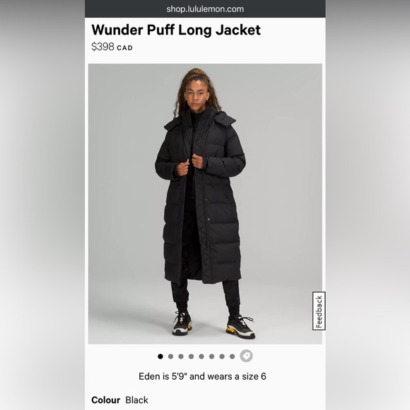 LULULEMON Wunder Puff Long 4 Jacket - Picture 7 of 7